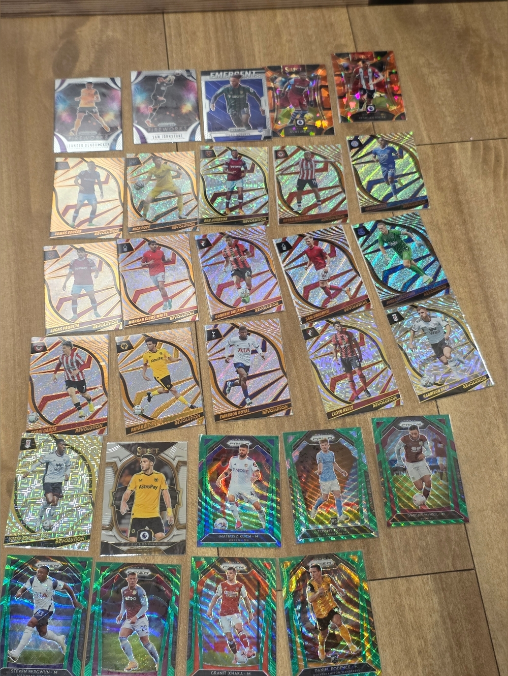 Revolution, Prizm, Select Assorted Holographic Soccer Trading Cards